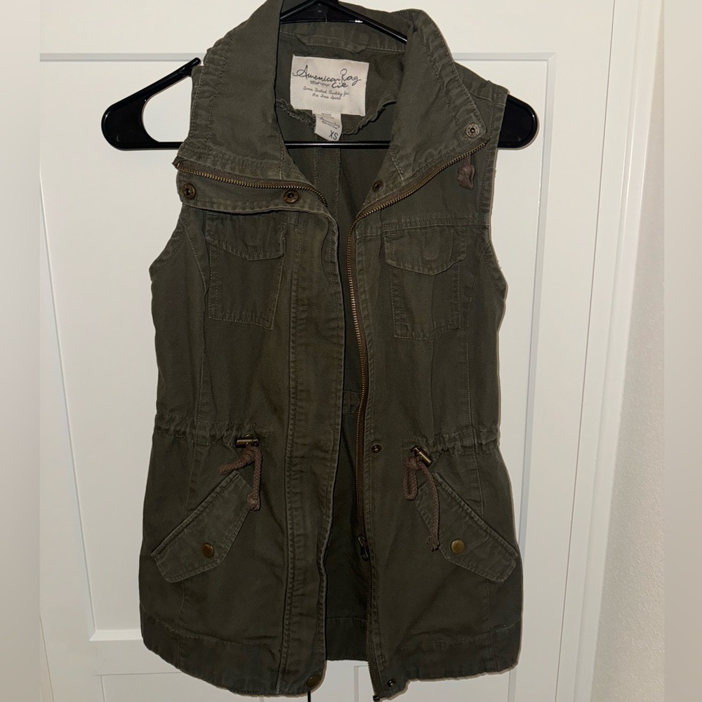 American Rag Utility Vest Green XS